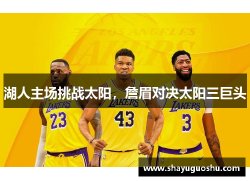 湖人主场挑战太阳，詹眉对决太阳三巨头